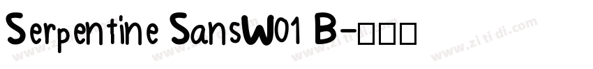 Serpentine SansW01 B字体转换